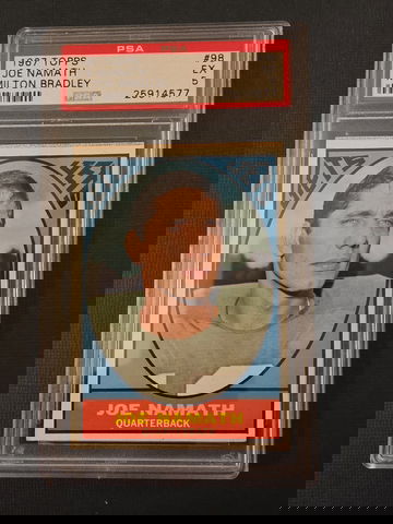 1967 Topps Milton Bradley #98 Joe Namath PSA 5