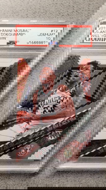 2019 Panini Mosiac Giannis Antetokounmpo Will To Win psa 10 