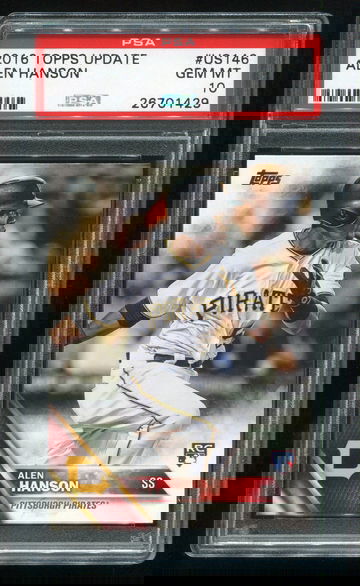 2016 TOPPS UPDATE #US146 ALEN HANSON RC PSA10