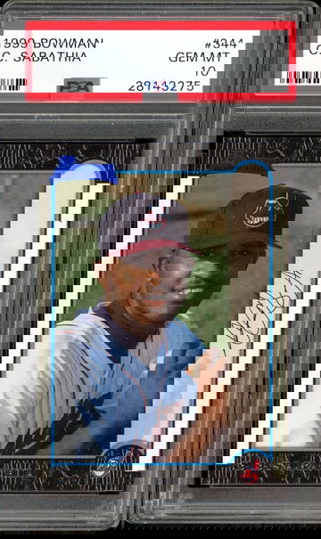 CC SABATHIA 1999 BOWMAN #344 PSA 10 RC C.C. 