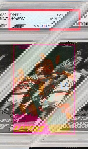 Magic Johnson 1981 Topps PSA 9