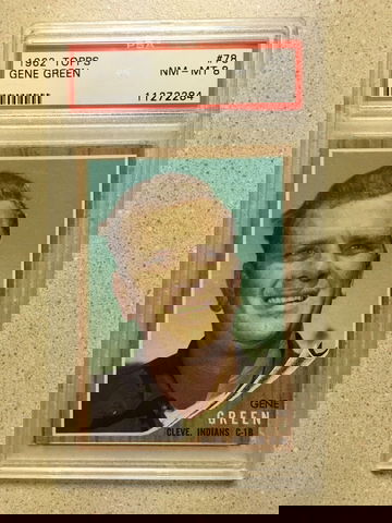 1962 Topps #78 Gene Green PSA 8 NM-MT INDIANS