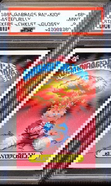 1985 Garbage Pail Kids BLASTED BILLY #8b 🔥 GLOSSY CHECKLIST 🔥 PSA 9 - LOW POP!