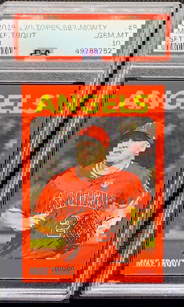 2019-2020 Topps 582 Montgomery Set 1 Mike Trout PSA 10 Gem Mint