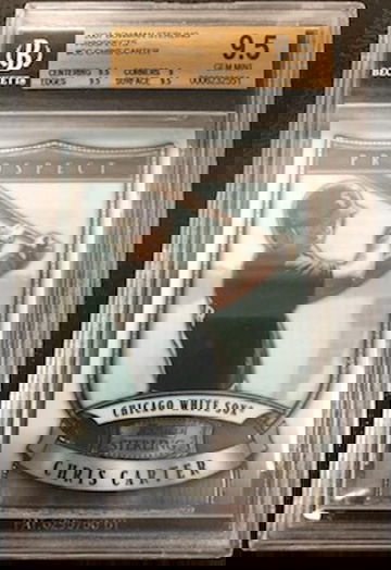 2007 Bowman Sterling Chris Carter Prospects #CC BGS 9.5