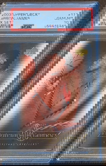 2003 Upper Deck, LeBron James Box Set, #17, Rookie RC, PSA 10