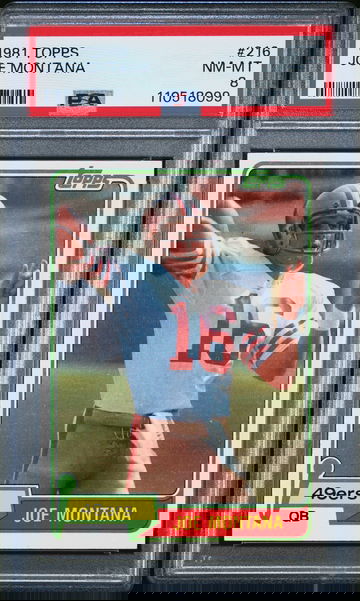 1981 Topps Joe Montana #216 PSA 8 NM-MT