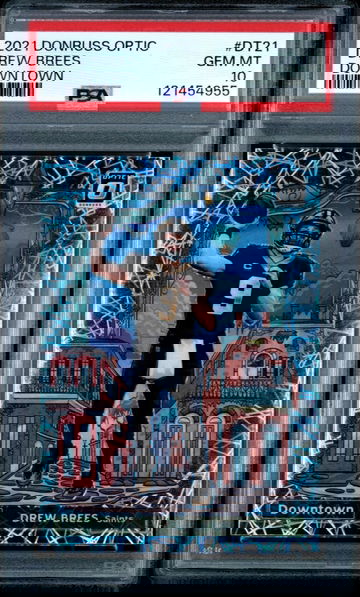 2021 Donruss Optic Drew Brees Downtown PSA 10