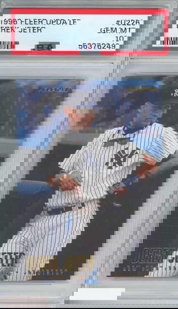 1996 FLEER UPDATE DEREK JETER #U226 NEW YORK YANKEES HOF PSA 10 GEM MT