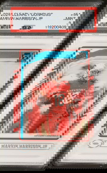 2024 Clearly Donruss #54 Marvin Harrison Jr. Rated Rookie PSA 9