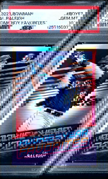 2022 BOWMAN CHROME ROOKIE OF THE YEAR FAVORITES ROYF7 CAL RALEIGH