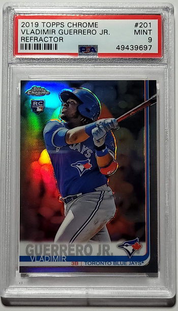 2019 Topps Chrome Vladimir Guerrero Jr PSA 9 refractor RC