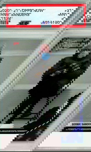 2020 TOPPS NOW BERNIE SANDERS #21 ELECTION INAUGURATION DAY PSA 9 MINT