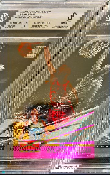 1993-94 Stadium Club Beam Team Michael Jordan #4 BGS 8