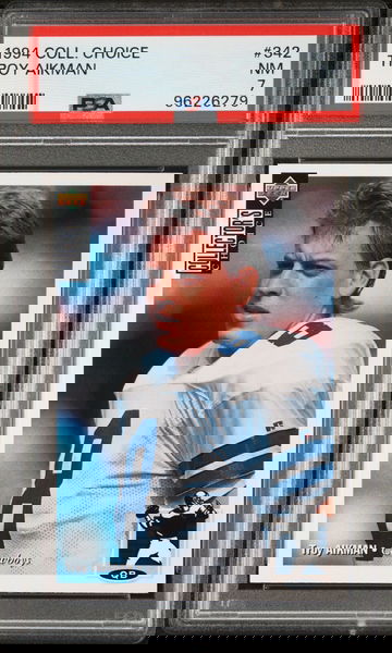 1994 CHOICE TROY AIKMAN COLLECTOR'S #342 PSA 7