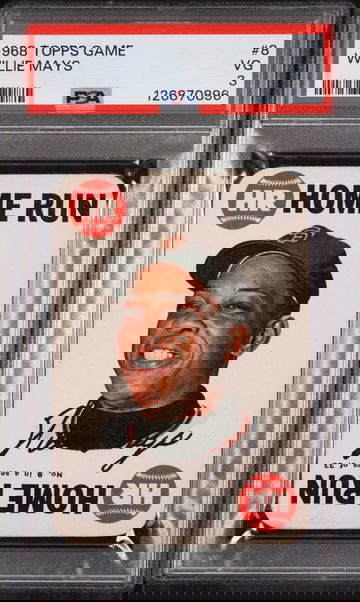 1968 Topps Game Willie Mays #8 PSA 3