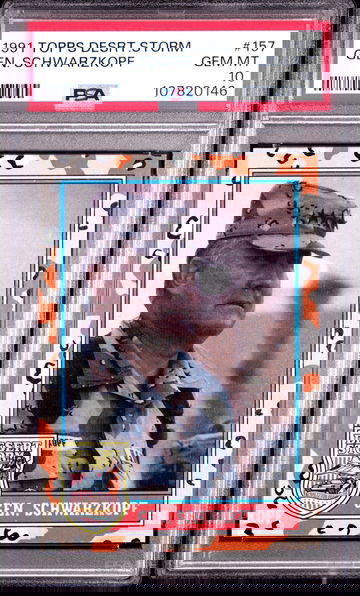 1991 Topps Desert Storm General Schwarzkopf PSA 10 - POP 3