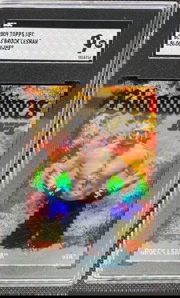 Brock Lesnar 2009 Topps UFC Bloodlines SGC 9 Mint