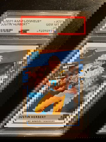 2020 Donruss  Justin Herbert PSA 10