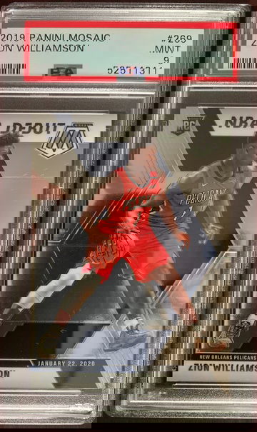 2019 Panini Mosaic Zion Williamson PSA 9