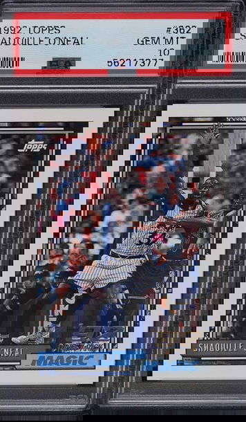 1992 Topps Shaquille O'Neal #362 RC Rookie PSA 10 Gem Mint