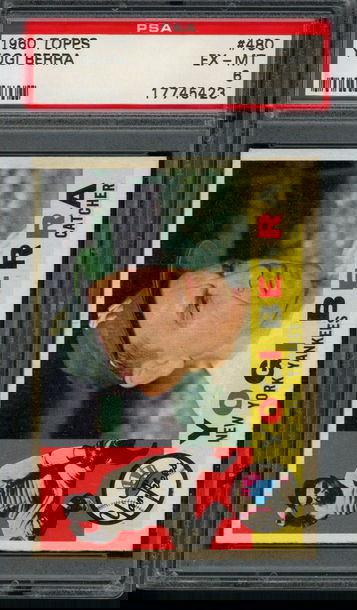 1960 Topps Yogi Berra #480 PSA EX-MT 6