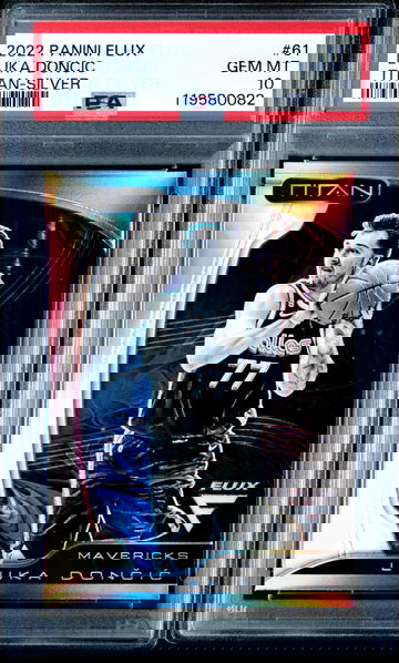 Luka Doncic 2022 Panini Flux Titan Silver #61 PSA 10