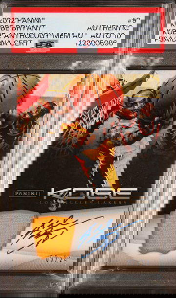 2012 KOBE BRYANT PANINI KOBE ANTHOLOGY /24 PSA AUTHENTIC