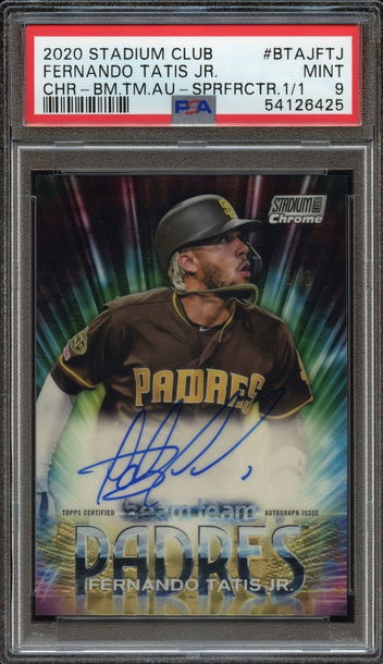 2020 Stadium Club Chrome Fernando Tatis Jr Auto Superfractor