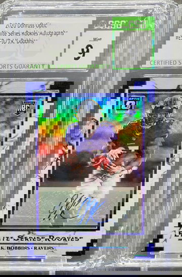 ROOKIE 2020 Donruss Optic Autographs AUTO RC JK Dobbins /25 MINT 9