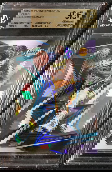 LEBRON JAMES 2019/20 Revolution CUBIC /50 BGS 9.5 TRUE GEM +
