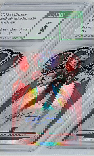 2019 Chronicles Crown Royale Kyler Murray Rookie Autograph Red #07/40 MINT
