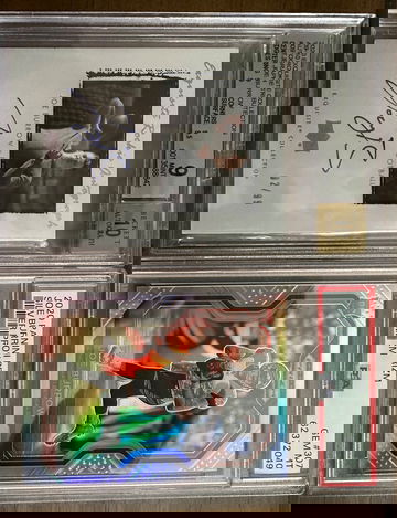 Joe Burrow PSA 10 panini silver prizm & Beckett UD Exquisite collection rookie autograph 