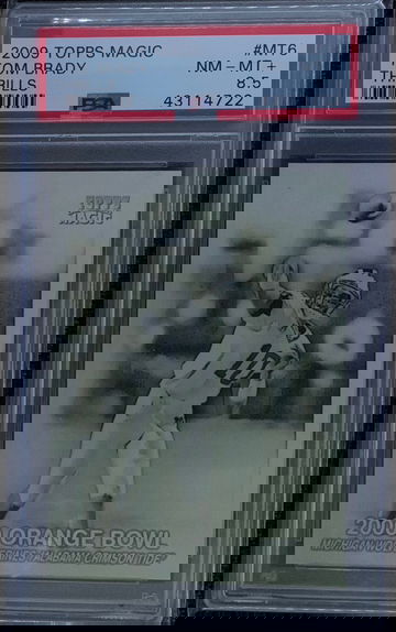 2009-10 Topps Magic #MT6 Tom Brady Thrills PSA 8.5