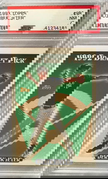 Derek Jeter Rookie Card 1993 Topps #98 - PSA 7 - New York Yankees