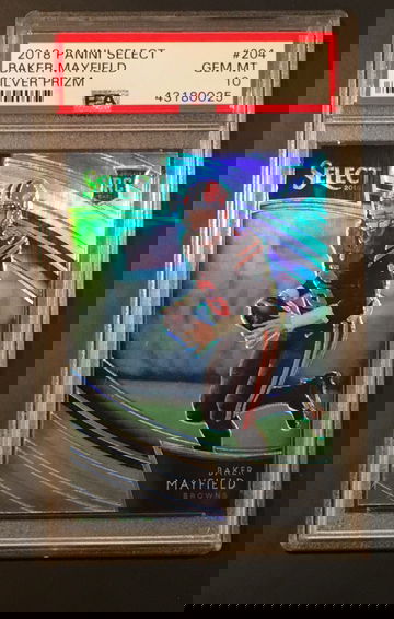 2018 Baker Mayfield Select Field Level Silver PSA 10 (Pop 71)