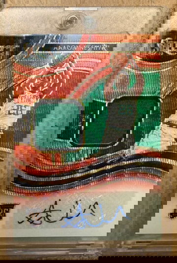 2020-21 Panini Select Aaron Nesmith Red Wave Rookie Patch Auto Prizm