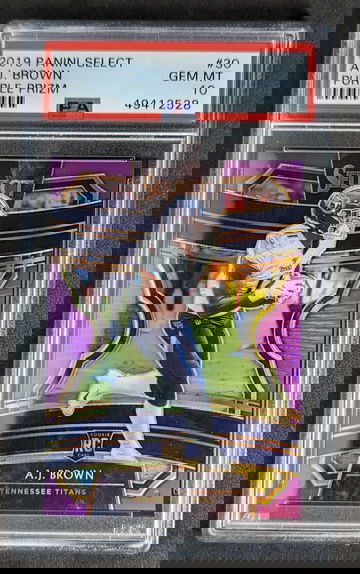 2019 Select AJ Brown Purple Prizm PSA 10