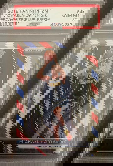 Michael Porter Jr. 2018 Panini Prizm R/W/B PSA 10