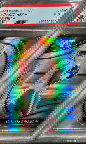 2020 Panini Select #345 TUA TAGOVAILOA Field Level SILVER Prizm Rookie RC PSA 9