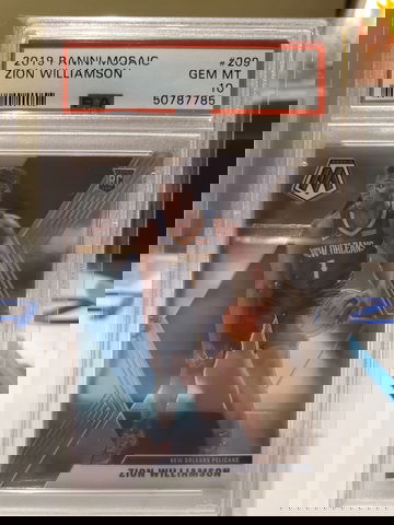 2019 Panini Mosaic Zion Williamson PSA 10