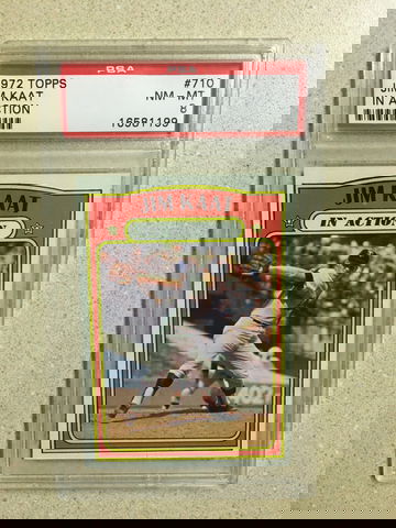 1972 Topps #710 Jim Kaat PSA 8 NM-MT IN ACTION TWINS