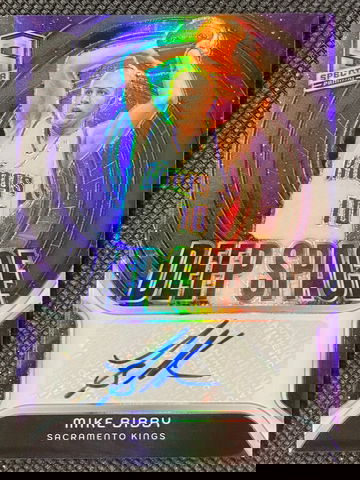 2023-24 Panini Spectra #DSS-MBB Mike Bibby Deep Space Signatures Prizm Auto /99