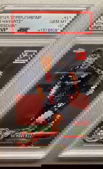 KAI HAVERTZ 2018 TOPPS CHROME TRUE ROOKIE PSA 10 GEM MINT