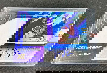 2020 Justin Jefferson Panini XR XL Swatch Rookie Patch Auto Blue /49 RPA SEALED Autograph RC SP