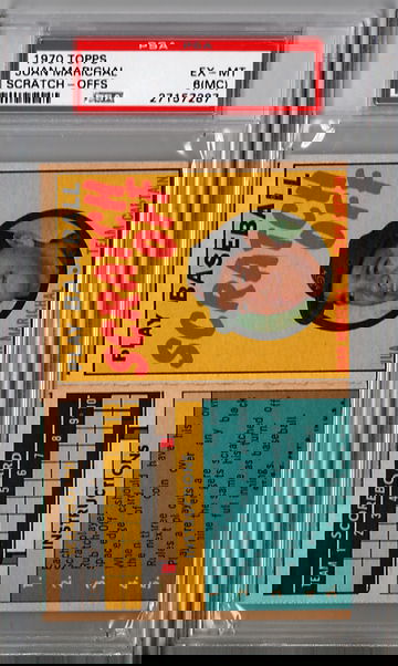 1970 Topps Scratch-Offs Juan Marichal PSA 6 (MC) P1234