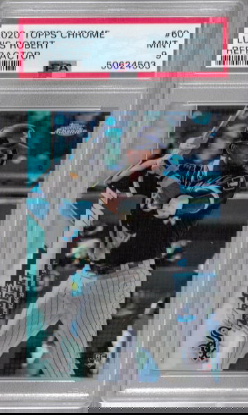 2020 Topps Chrome Luis Robert Refractor PSA 9