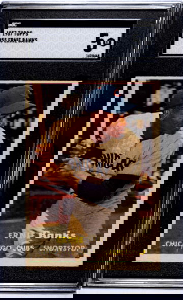 1957 Topps Ernie Banks SGC 5