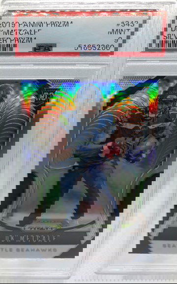 2019 Panini Prizm DK METCALF Silver Prizm PSA 9
