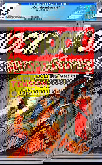 SHOCK SUSPENSTORIES #10 CGC 6.5 AL FELDSTEIN BILL GAINES WALLY WOOD ART EC 1953